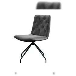 KAWOLA Stuhl CHARME Drehstuhl Esszimmerstuhl Velvet stone