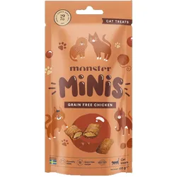 Monster Katzenleckerli Minis Getreidefreies Huhn 60 g Fisch für Katzen
