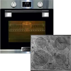 Kaiser Herd-set ,Elektro Pyrolyse Backofen  EH 6337+KCT 6705 FI Ära Induktionskochfeld 60 cm