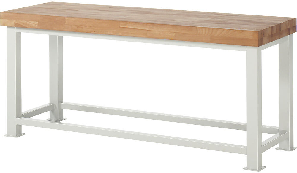 Schwerlast-Werkbank, Plattenstärke 100 mm, BxT 2000 x 700 mm RAU