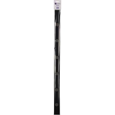 Alco Wandleiste Metall lackiert 5x100cm schwarz inkl. 4 Magneten