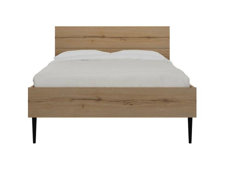 Bett Lusi Eiche Dekor Holzwerkstoff 120 x 200 cm - Bett