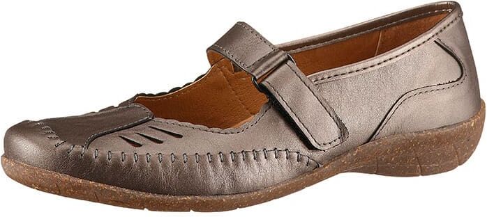 Ballerina ACO, Damen, Gr. 38, braun (bronzefarben), Glattleder, Schuhe Ballerina bronzefarben 38