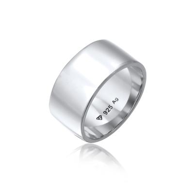 Silberring ELLI "Ring Stacking Bandring Basic Trend 925 Silber" Gr. 56, silber, Fingerringe, Damen, 56, Silber 925 (Sterlingsilber), Silberring