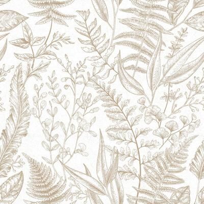 Galerie Wallcoverings Into The Wild Botanical Leaf Non-woven Matte Wallpaper Roll