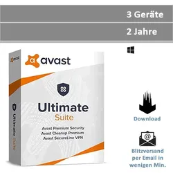 Avast Ultimate Suite 2026, 3 Geräte - 2 Jahre, Download
