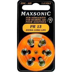 BATTERIEN f.Hörgeräte Maxsonic PR13 6 St