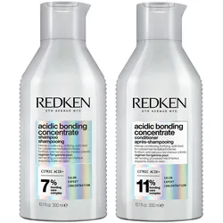 600ml Redken acidic bonding concentrate Set (Shampoo 300ml + Conditioner 300ml)