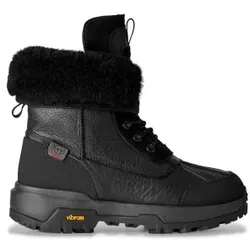 UGG für Damen. 1170591 Adirondack XXV Stiefel aus schwarzem Leder (36), Wohnung, Schnürsenkel, Lässig, Draußen