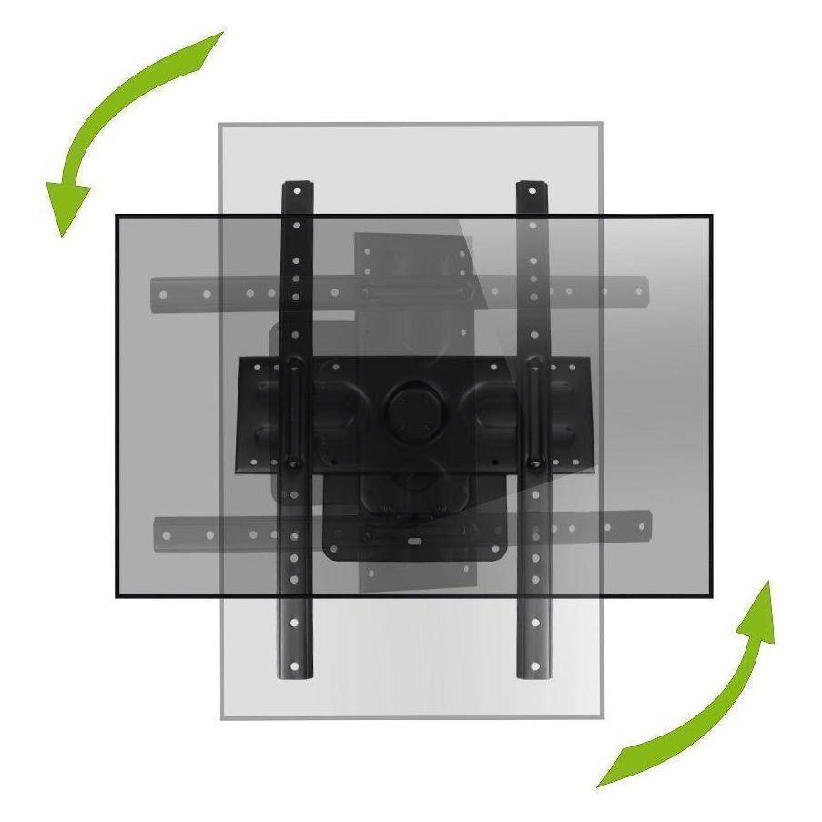 MonLines MWH011B drehbare TV Wandhalterung mit Pivot 37-80 Zoll, schwarz (50 kg, 37" - 80") (MWH011B)