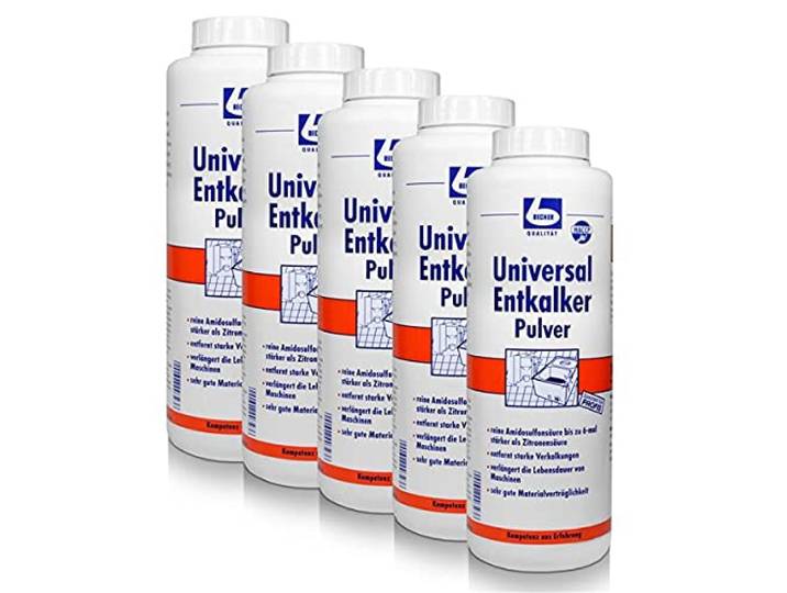 Dr. Becher Universalentkalker Pulver 1kg Kaffeemaschinen Wasserkocher (5er Pack)