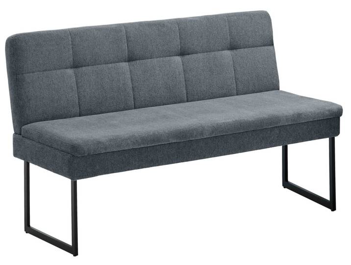 Novel Sitzbank QUICK, grau-blau, Stoff