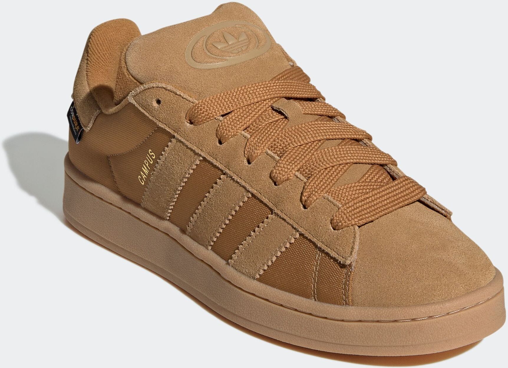 Sneaker ADIDAS ORIGINALS "CAMPUS 00S", Herren, Gr. 44, braun (preloved bronze, preloved bronze, gum 3), Leder, Textil, Schuhe Sneaker preloved bronze, preloved bronze, gum 3 44