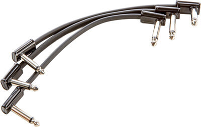 MXR 6 In Ribbon Patch Cable 3 Pk Black