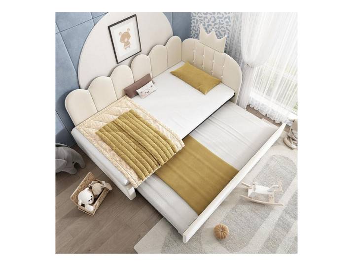 LuxusKollektion Kinderbett Sofa Bett 90x190 cm Krone Design