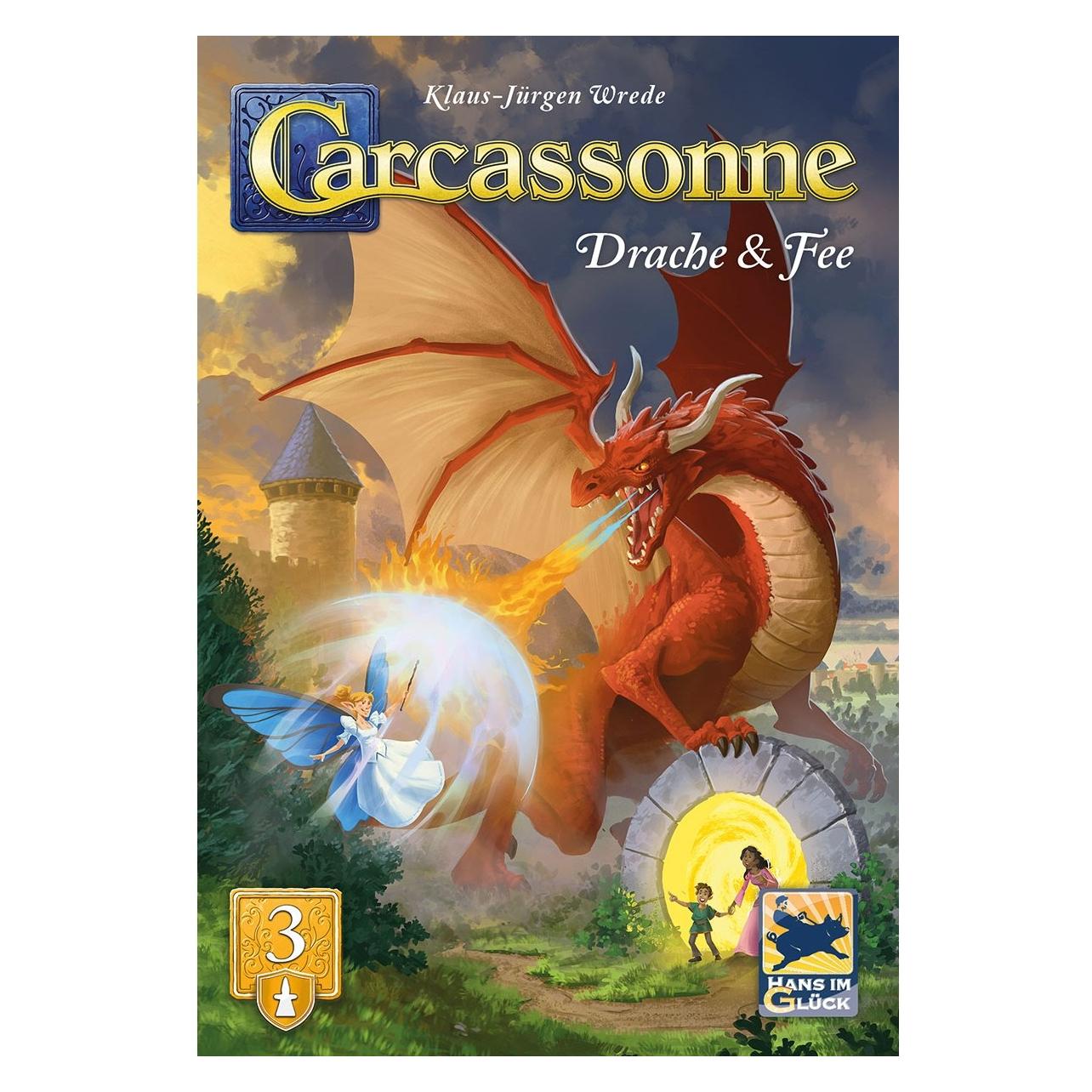 Hans im Glück Carcassonne - Burgfräulein und Drachen (Deutsch, 2 - 6 Spieler) (HIGD0115)