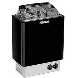 Saunaöfen Harvia Kip Schwarz 6.0 kW | mit integrierter Steuerung | HBK600230