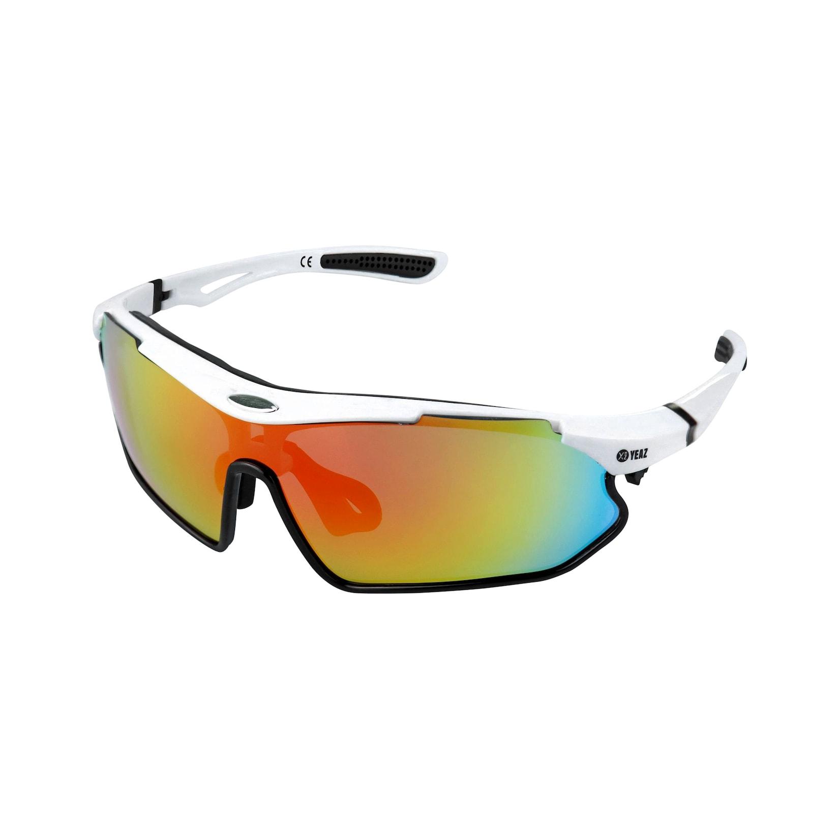 YEAZ Sport-Sonnenbrille weiß/schwarz/rot SUNRAY