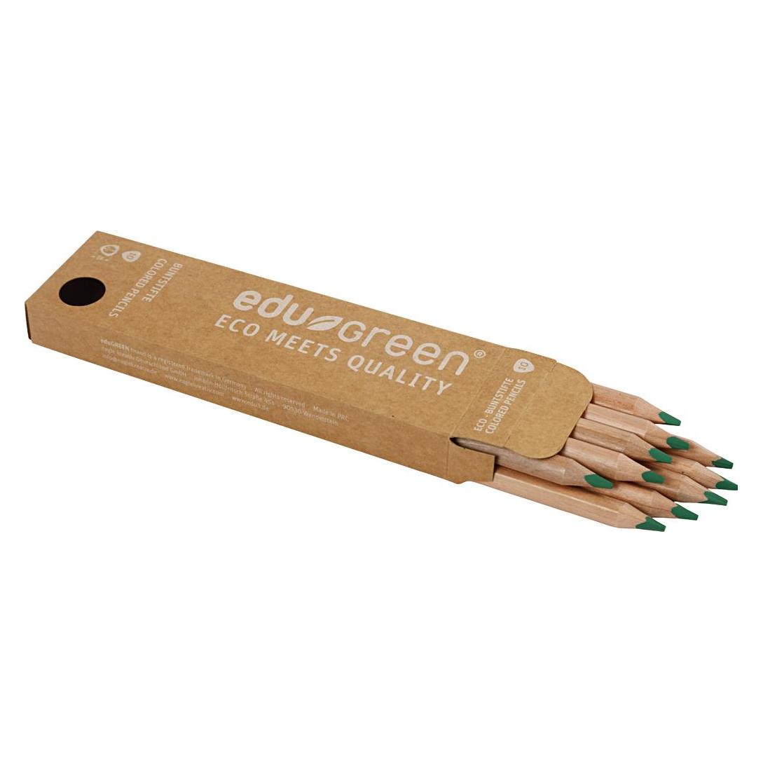 EDU3 Edugreen Jumbo Coloured Pencils (10x) (4260376467906)