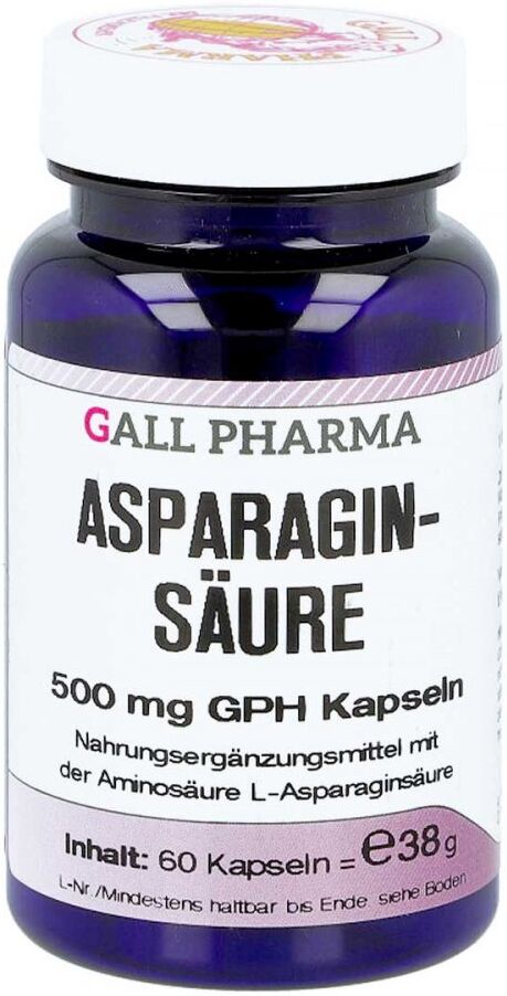 Asparaginsäure 500 mg Gph Kapseln 60stk