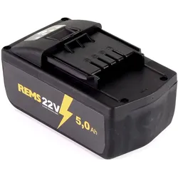 Rems, Werkzeugakku + Ladegerät, Akku Li-Ion 21,6V (22V max) 5,0Ah ( 571581 R22 ) (21.60 V)