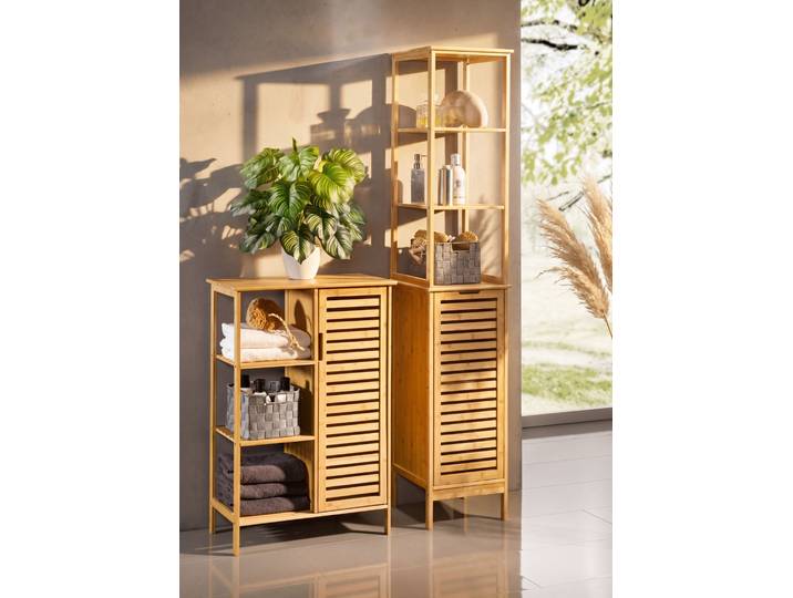 Badmöbel aus Bambus, Natur, Schrank