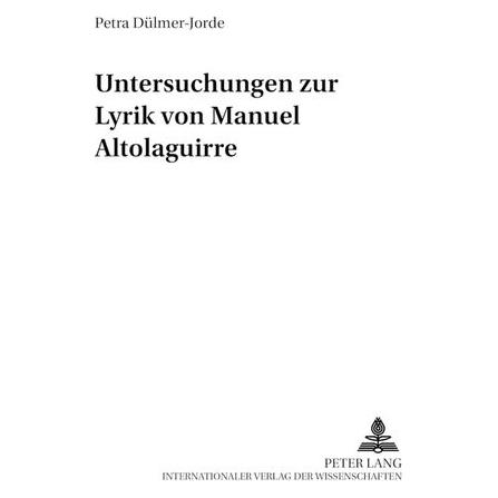 Peter Lang Dülmer-Jorde:Untersuchungen zur Lyrik v (Deutsch, Softcover, Petra Dülmer-Jorde) (64885587)