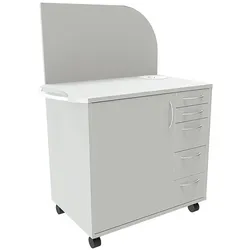 fm Büromöbel Technikwagen »Oldenburg« grau, 110x150x64.2 cm