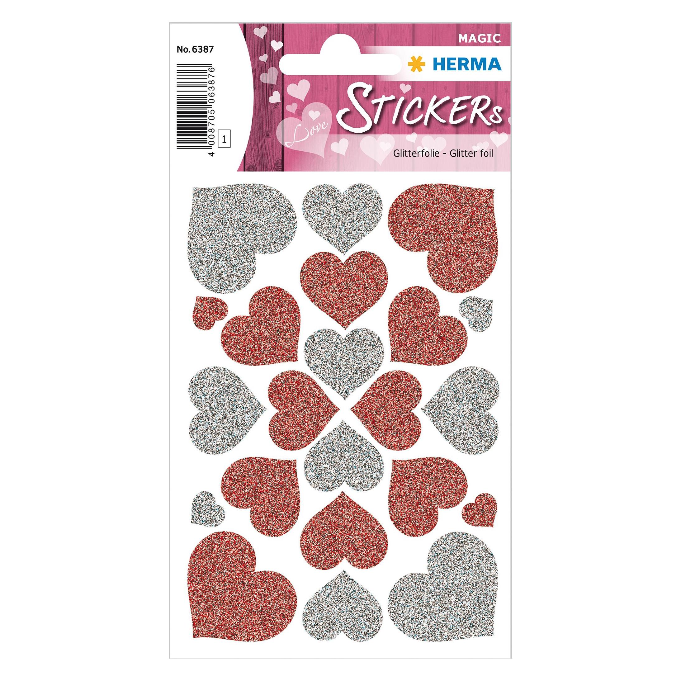Herma Sticker Herzen (22 Sticker) (6387)