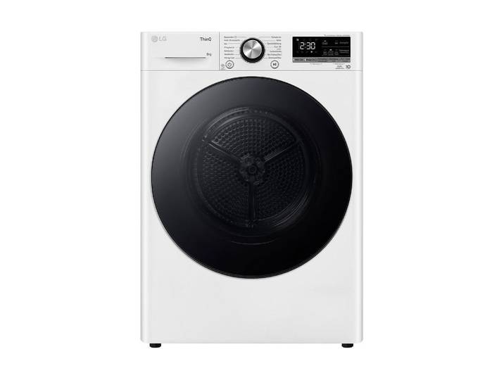 LG Wärmepumpentrockner RT80V9W Links/Wechselbar , Energieeffizienz: C, weiss (weiß), B:60cm H:85cm T:66cm, Trockner, Wärmepumpentrockner