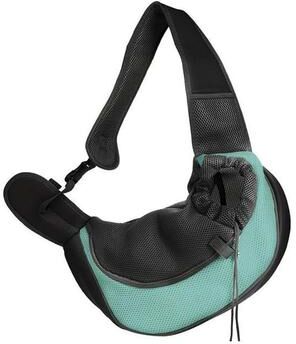 Uplifted Goods Pet Travel Carrier Sling Bag For Cats And Small Dogs lake Blue s
