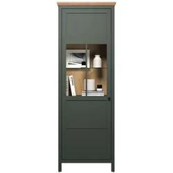 trendteam Vitrine Stanton Dekor Tannengrün