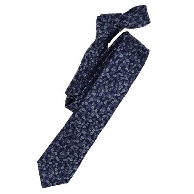 Krawatte VENTI "VENTI Krawatte gemustert", Herren, blau (dunkelblau), 100% Seide, Krawatten