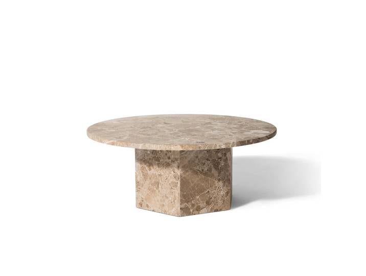 Naxos Couchtisch, Latte Marmor Ø80xH32
