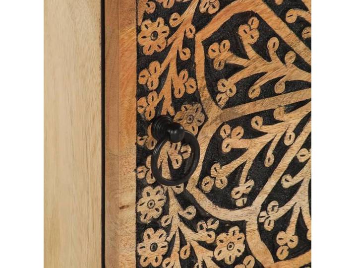 Lemon Tables de chevet - Lot de 2 - Meuble de Nuit Tables de chevet - 2 pcs - 40x33x46cm - Bois de manguier solide @5776471 9625win