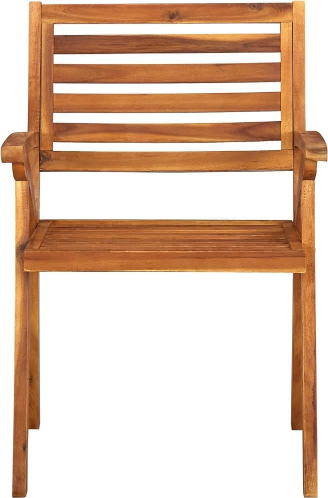 vidaXL Set van 3 Tuinstoelen van massief acaciahout