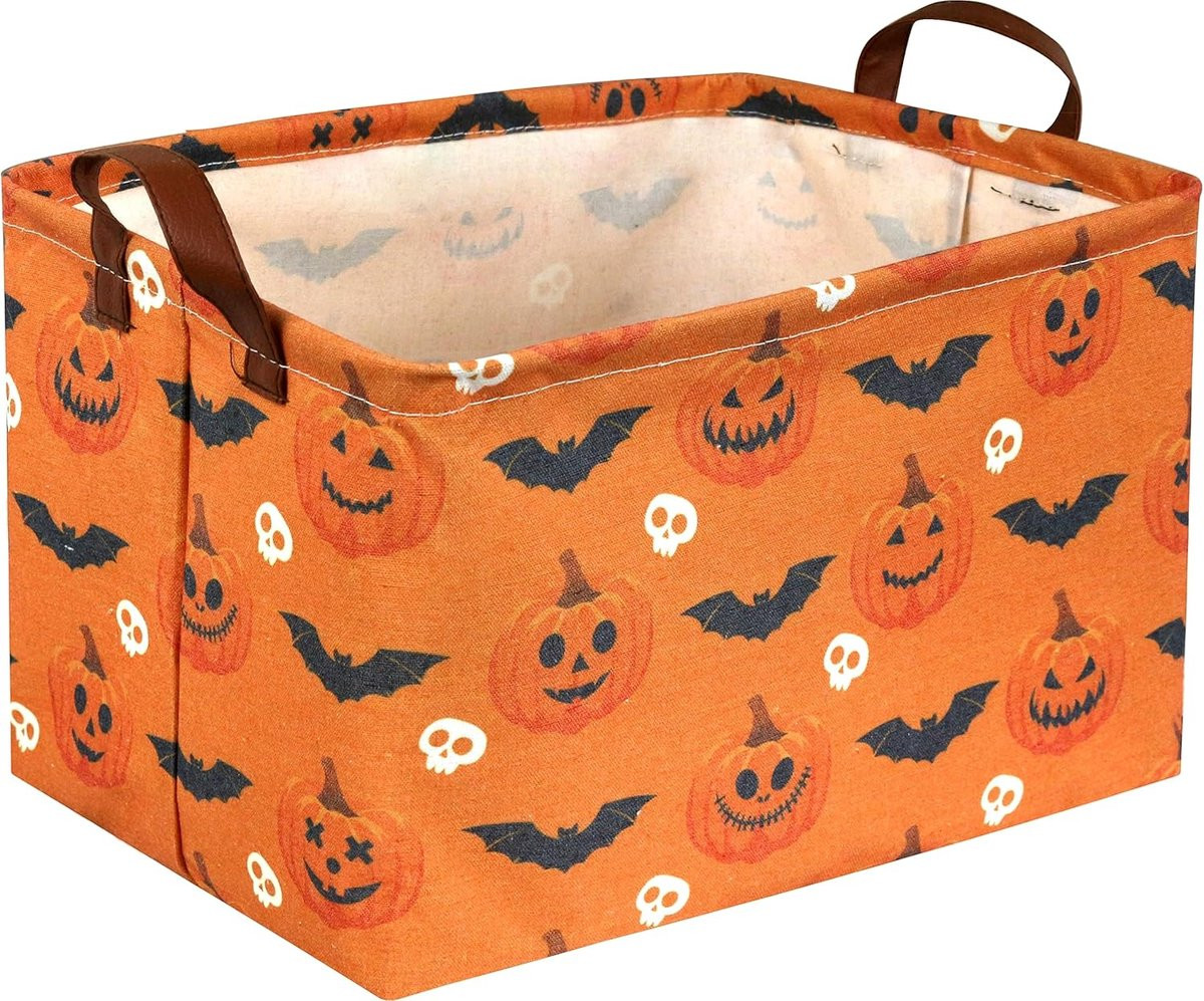 Decoratieve Halloween pompoen opbergmanden voor volwassenen