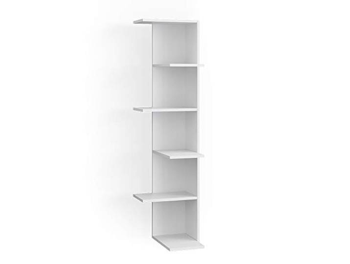 Vicco Eckregal Tera, Weiß, 37 x 140.1 cm