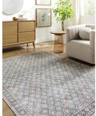 Livabliss Vinny Washable Traditional Area Rug