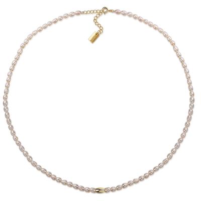 Perlenkette AILORIA "Halskette SANAKO", Damen, gold, Halsketten Perlenkette