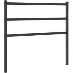 vidaXL Kopfteil Metall Schwarz 107 cm