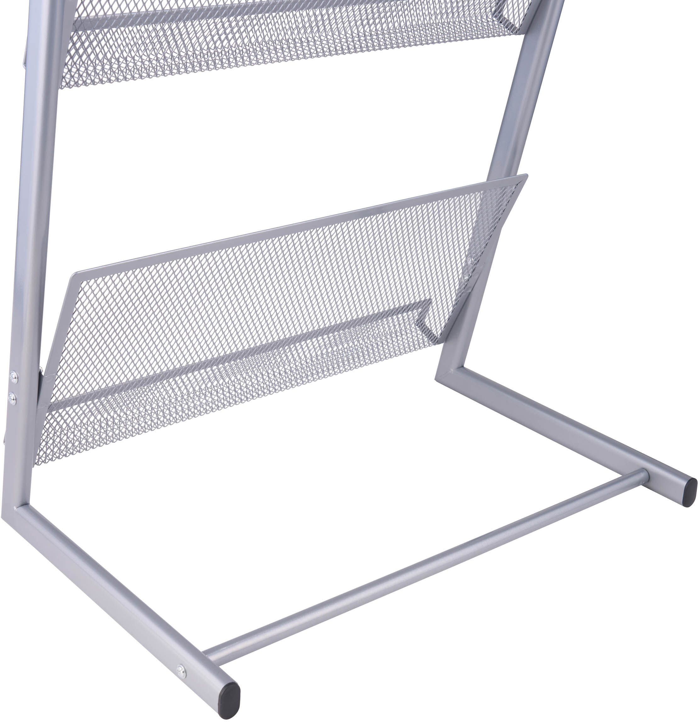 SPRINTIS Présentoir pour magazines DOVER, 8x A4, argent 8, acier