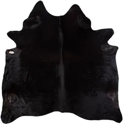 Luxor Living Rinderfell schwarz uni 3-5 m2