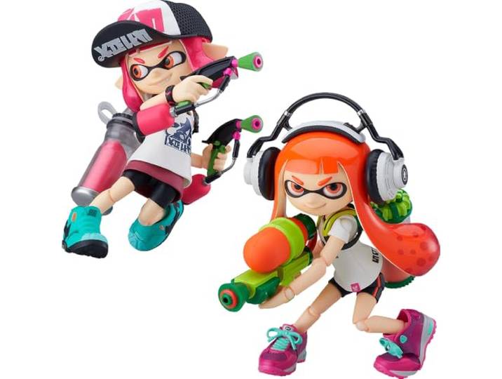Splatoon/Splatoon 2 Figma Actionfigur Splatoon Girl DX Edition 10 cm