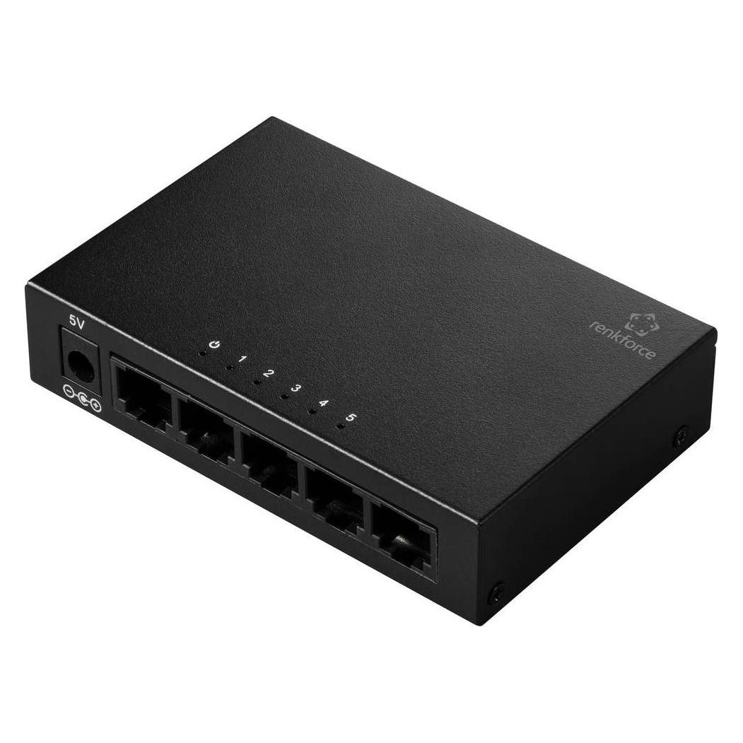 Renkforce RF-6385004 Netzwerk Switch RJ45 5 Port 1 GBit/s (5 Ports) (RF-6385004)