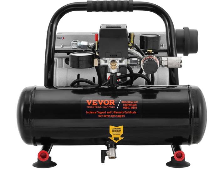 VEVOR Compressor 4l Luchtcompressor 120psi Perslucht 635w Fluistercompressor
