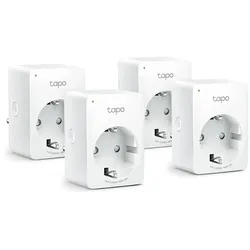 TP-LINK Tapo P100, Smart-Steckdose, 4er-Pack