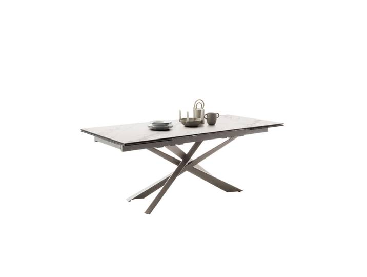 MCA Tesero Auszugtisch Edelstahl/Keramik 200/300x95 cm