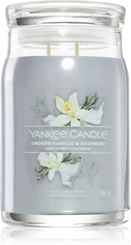 Yankee Candle Smoked Vanilla & Cashmere bougie parfumée Signature 567 g