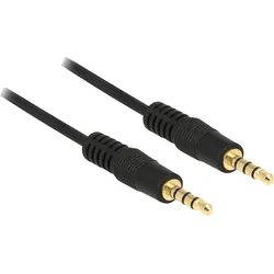 DELOCK 83435 - Audio Kabel, 3,5 mm 4-pin Klinkenstecker, IPhone, 1 m
